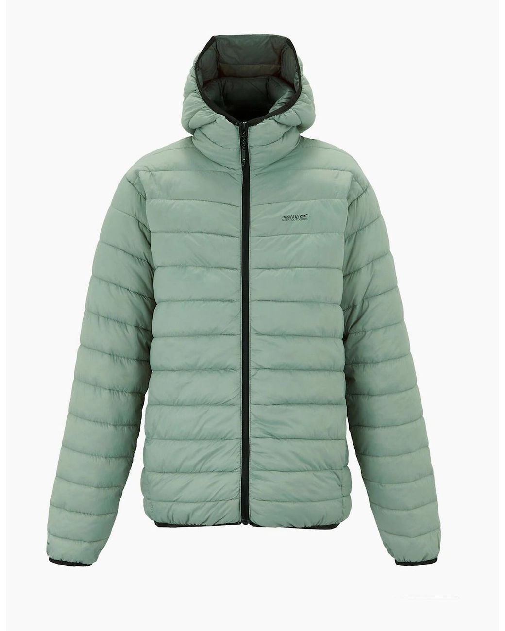 Regatta Green Marizion Baffled Hooded Padded Jacket for men