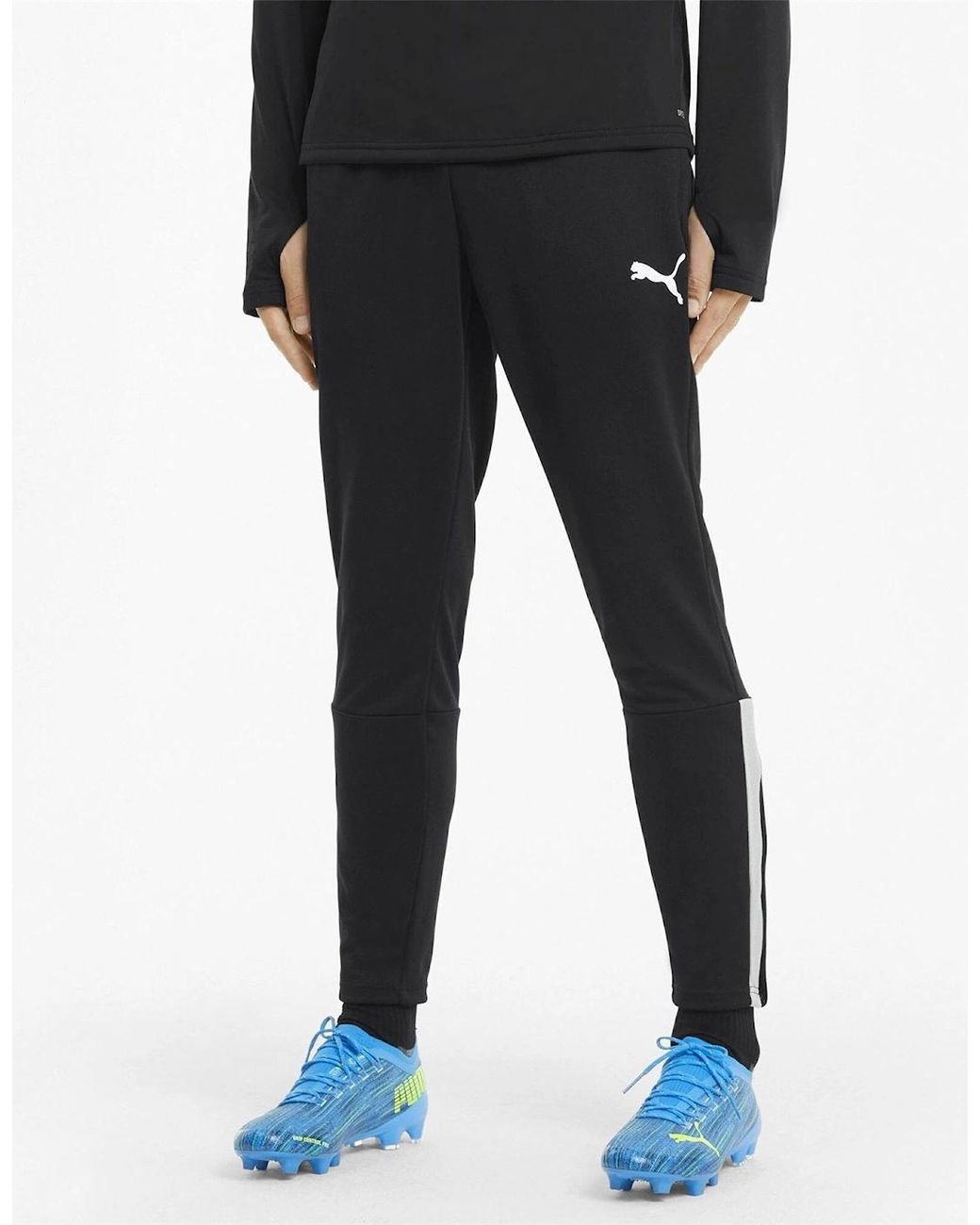 PUMA Black Teamliga Training Pants Tracksuit Bottom for men