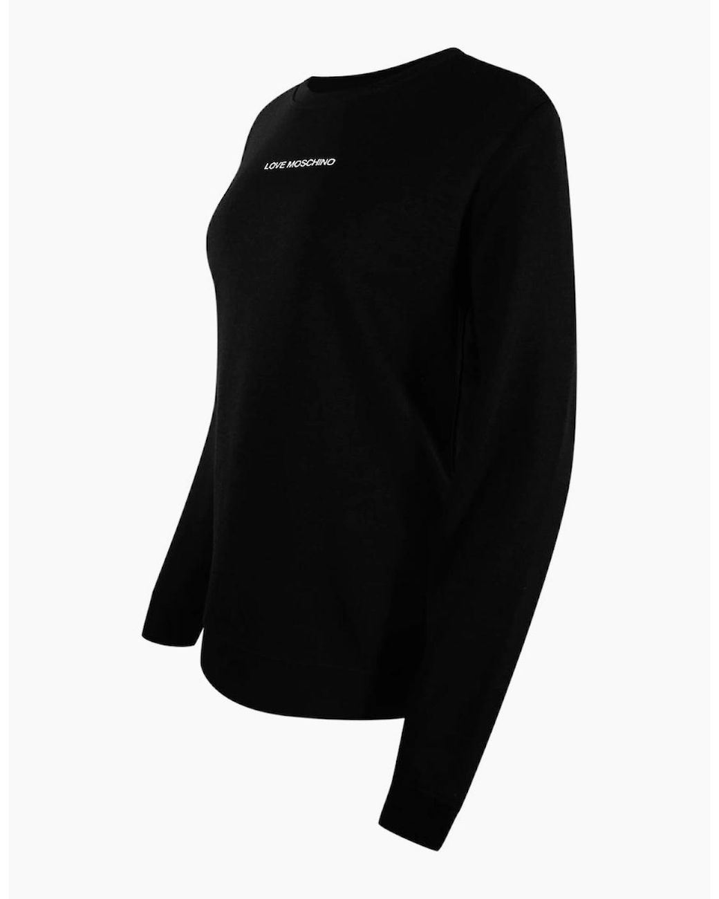 Love Moschino Black Small Logo Sweatshirt