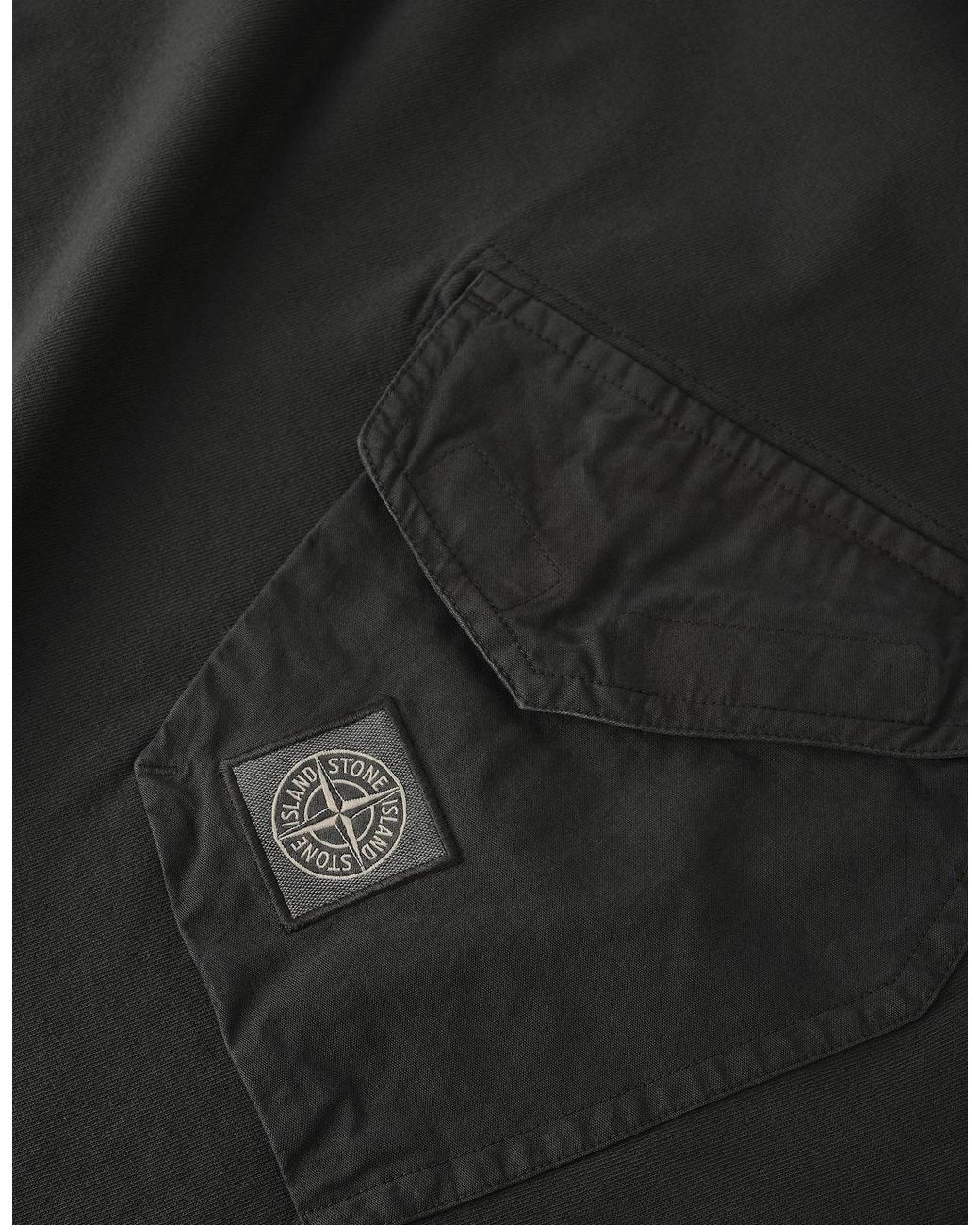 Stone Island Gray Slant Pocket 2100008 T-Shirt for men