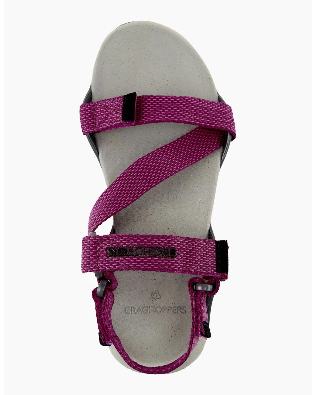 Craghoppers Pink Locke Sandals Charcoal Raspberry