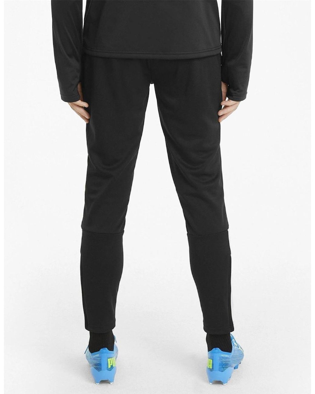 PUMA Black Teamliga Training Pants Tracksuit Bottom for men