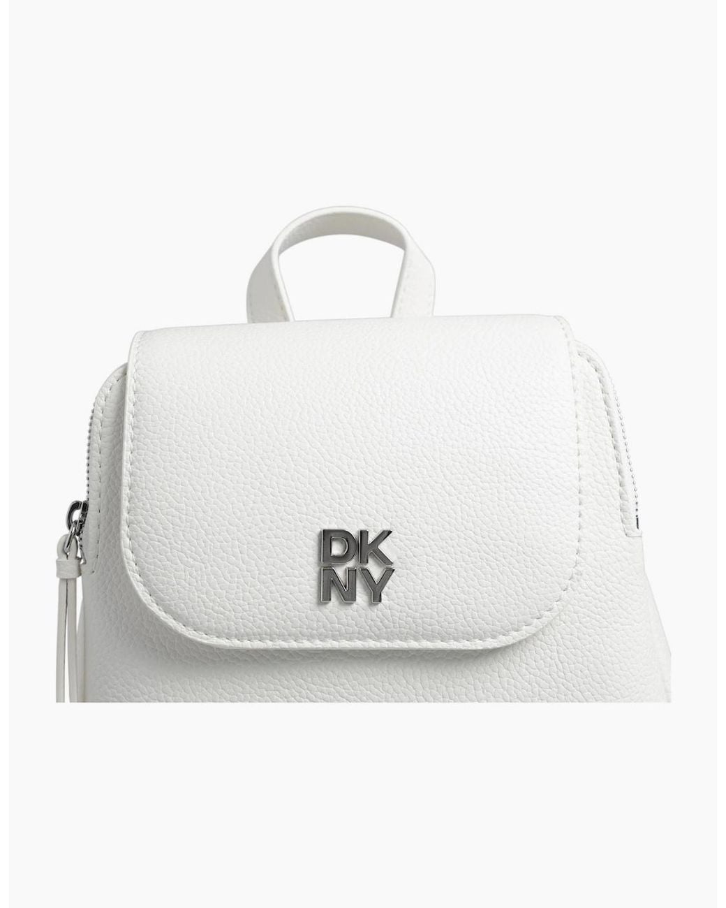 DKNY White Gallen Backpack