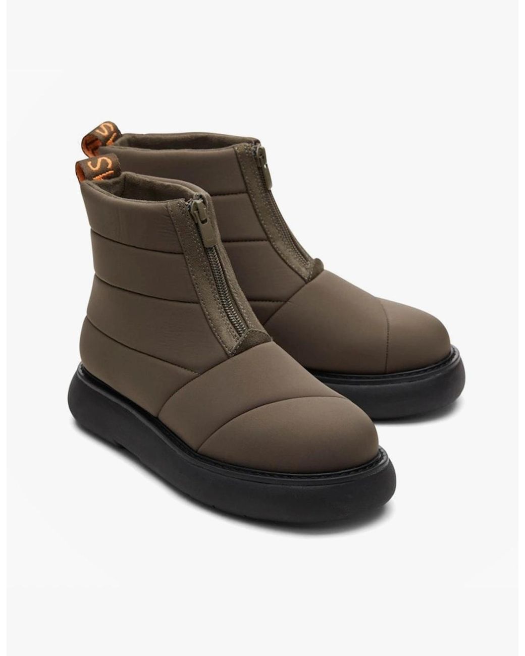 TOMS Brown Alpargata Mallow Puffer Boots