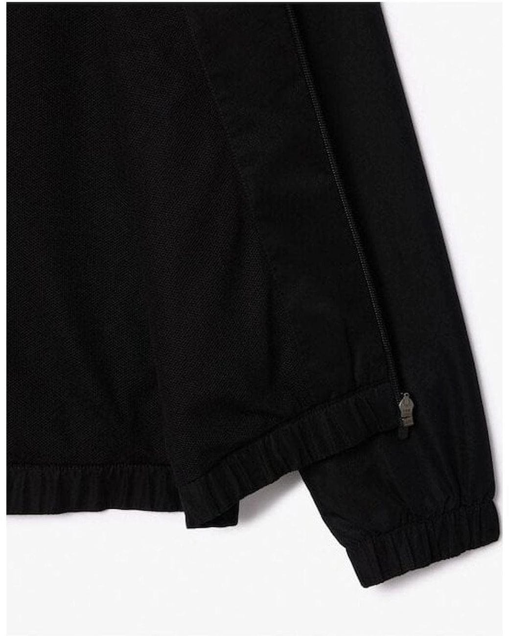 Lacoste Black Zipped Hooded Tracksuit Jacket for men