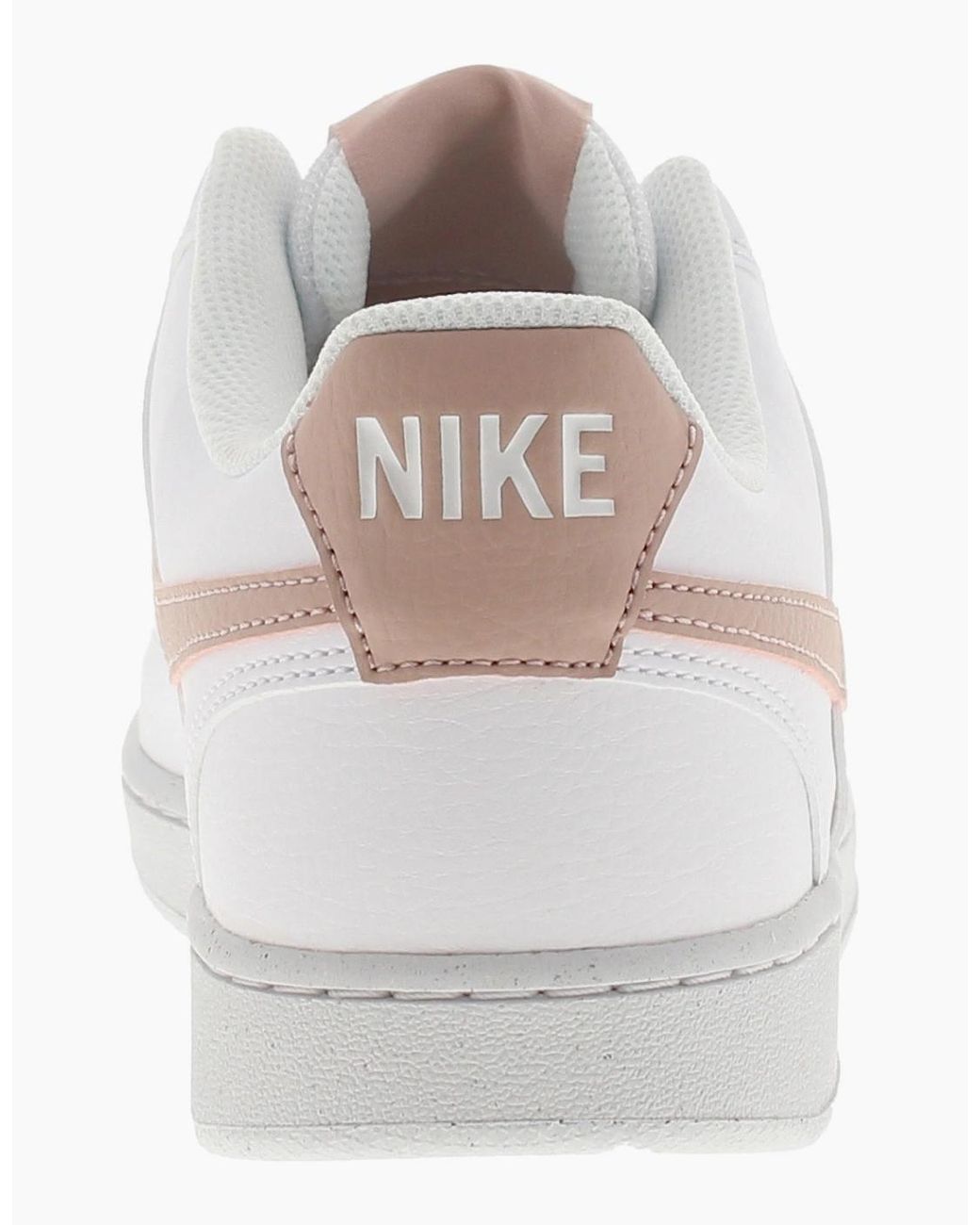 Nike White Trainers Court Vision Low Leather Lace Up Uk Size