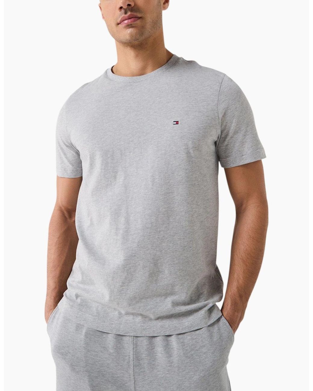 Tommy Hilfiger Gray T Shirts Cotton Top Tee for men