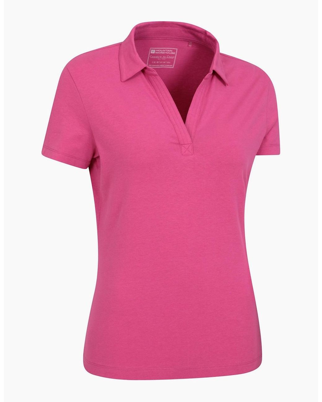 Mountain Warehouse Pink Ladies Uv Protection Polo Shirt