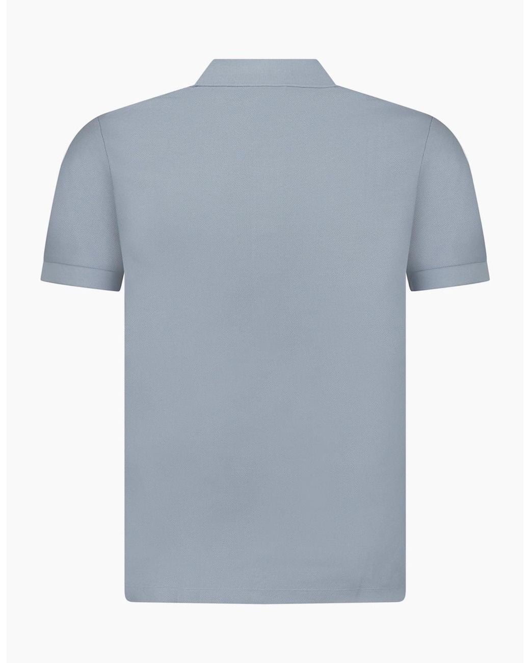 Burberry Blue 'Hartford' Check Placket Polo Gale for men