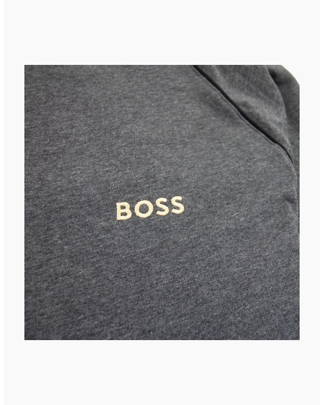 Boss Gray Mix & Match Logo Zip Up Jacket Dark 010 for men