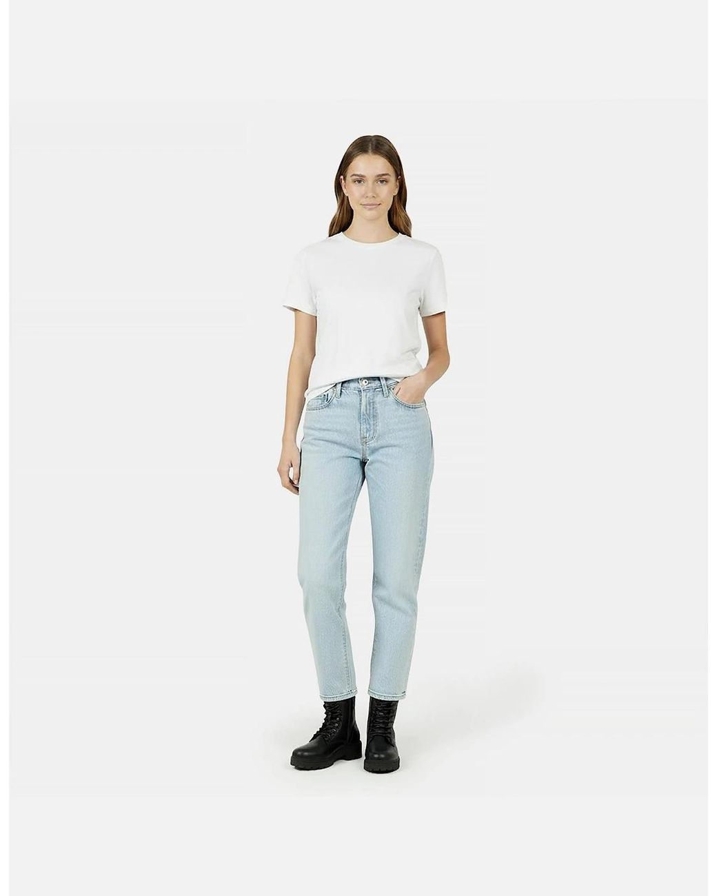 Levi's Blue 501 Straight Leg Five Pocket Jeans
