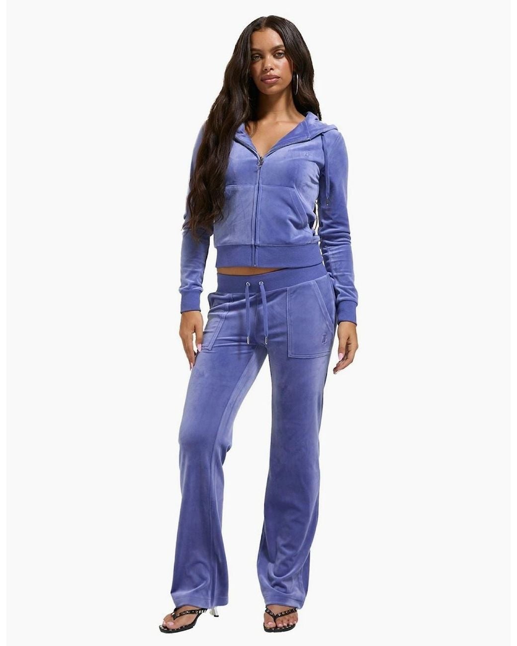 Juicy Couture Blue Del Ray Pant Polyester Joggers