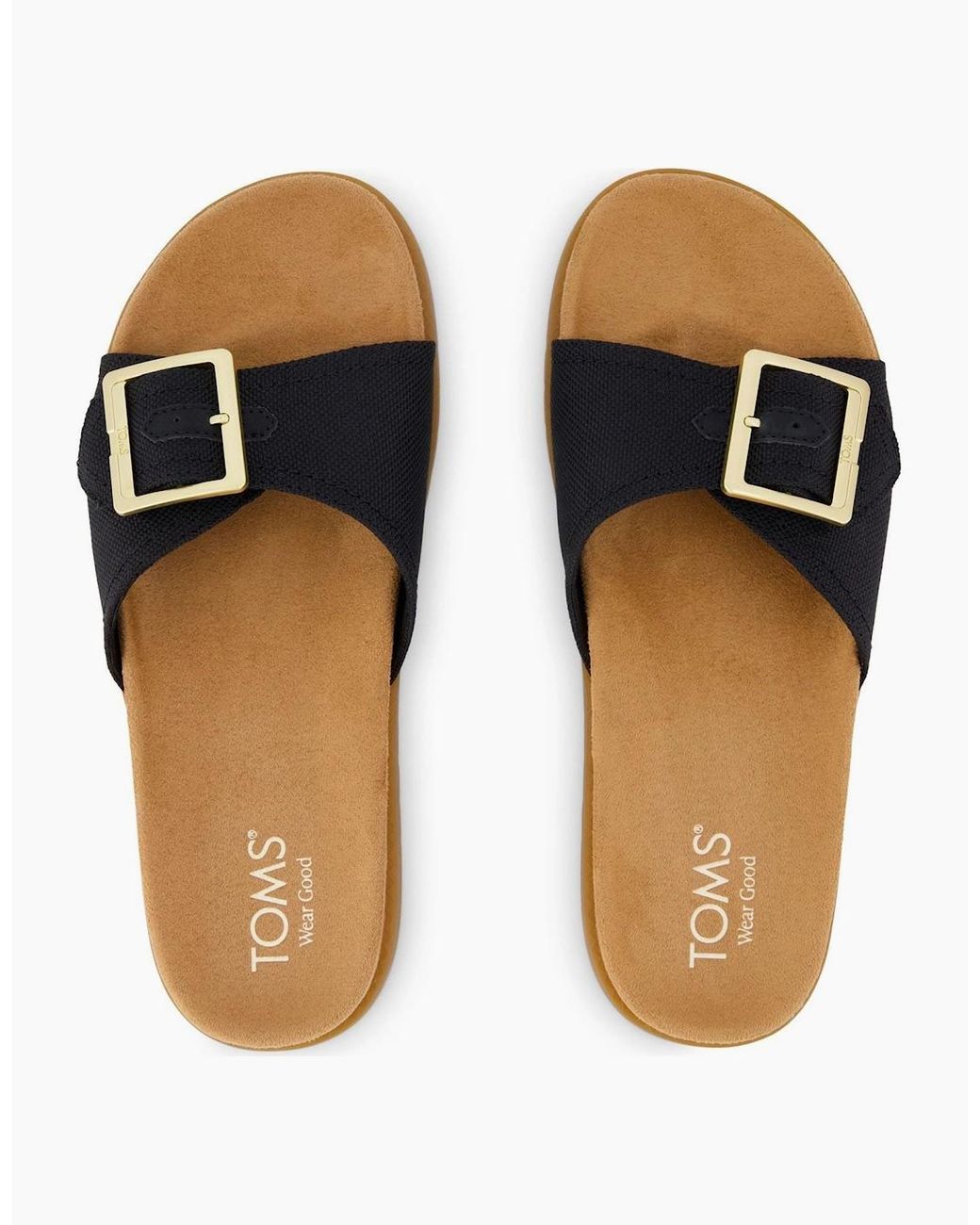 TOMS Black Marin Sandals