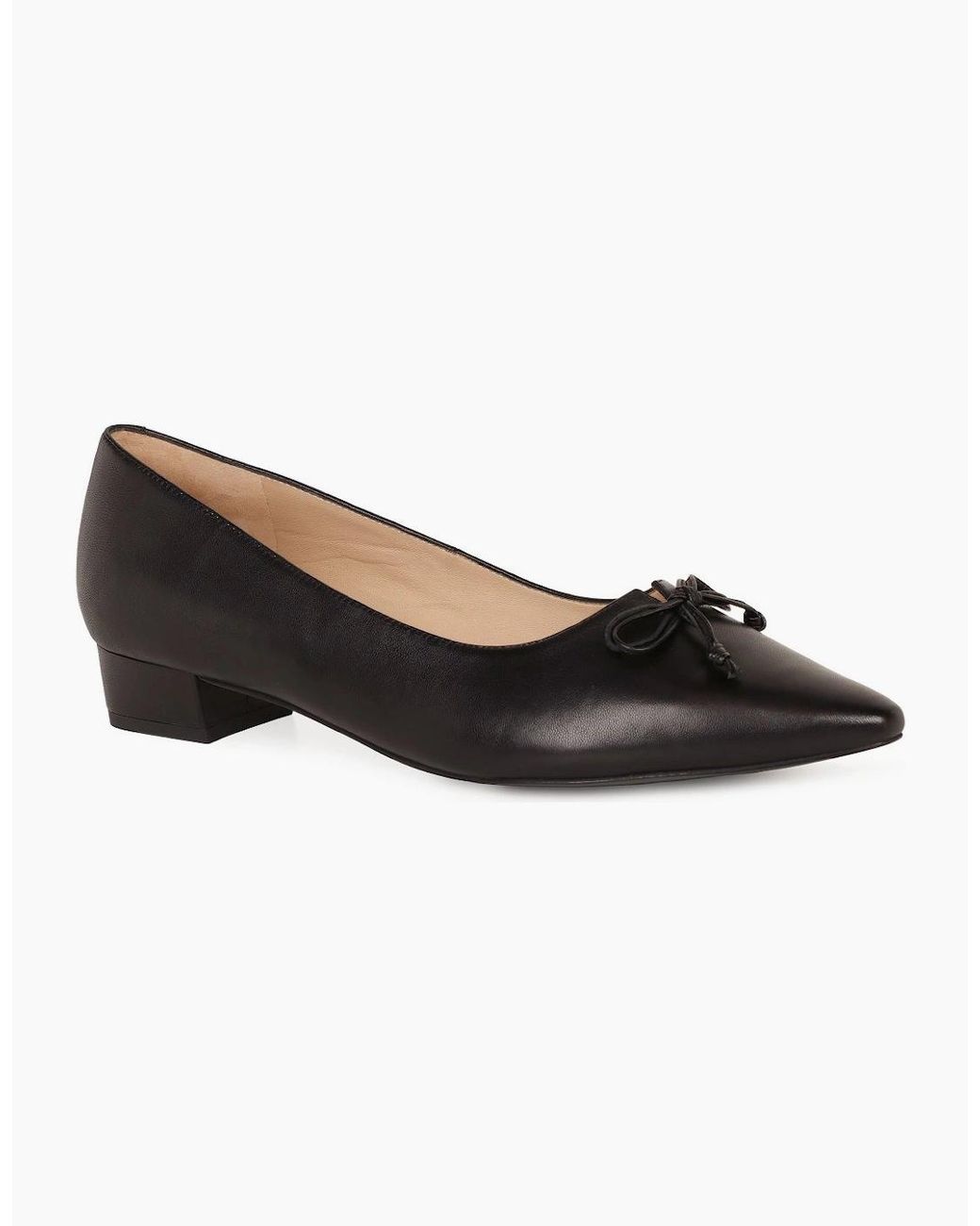Peter Kaiser Black Napoli Bow Court Shoes