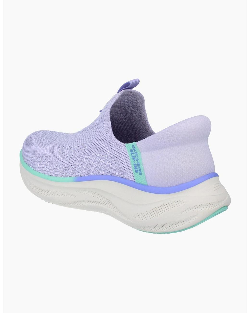 Skechers Blue Hands Free Slips Ins Skech Cloud Dreamy Hues Trainers 150564 Shoes Lvaq