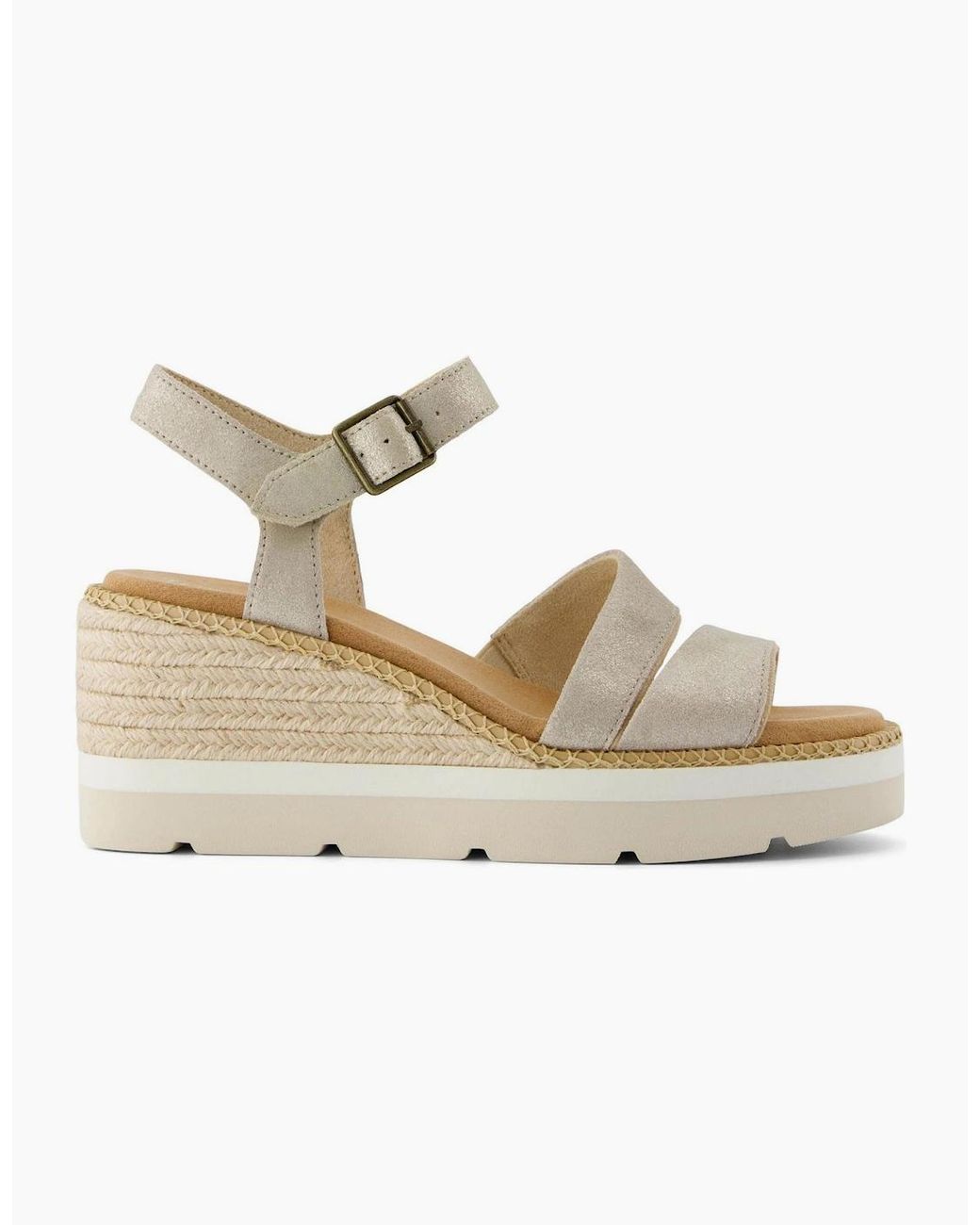 TOMS Metallic Darya Wedge San