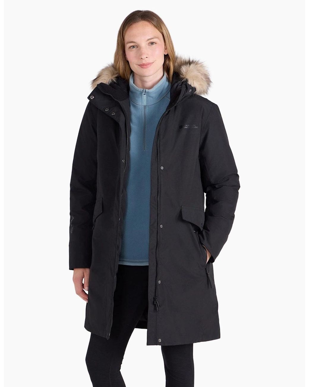 Mountain Warehouse Blue Ladies Marlow Extreme Down Waterproof Parka