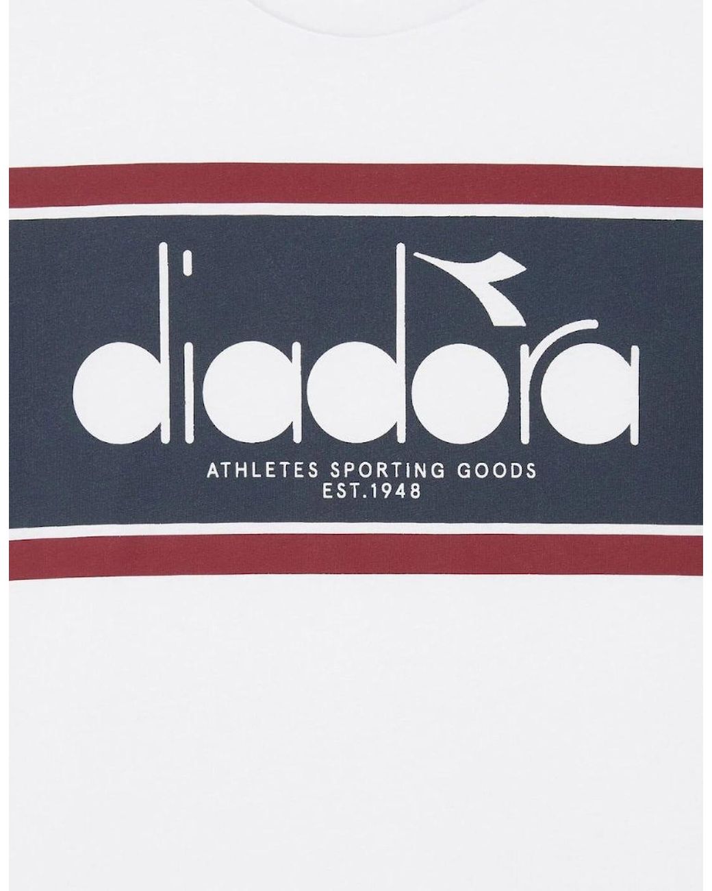 Diadora Blue Super/Empire Ss Logo T-Shirt for men