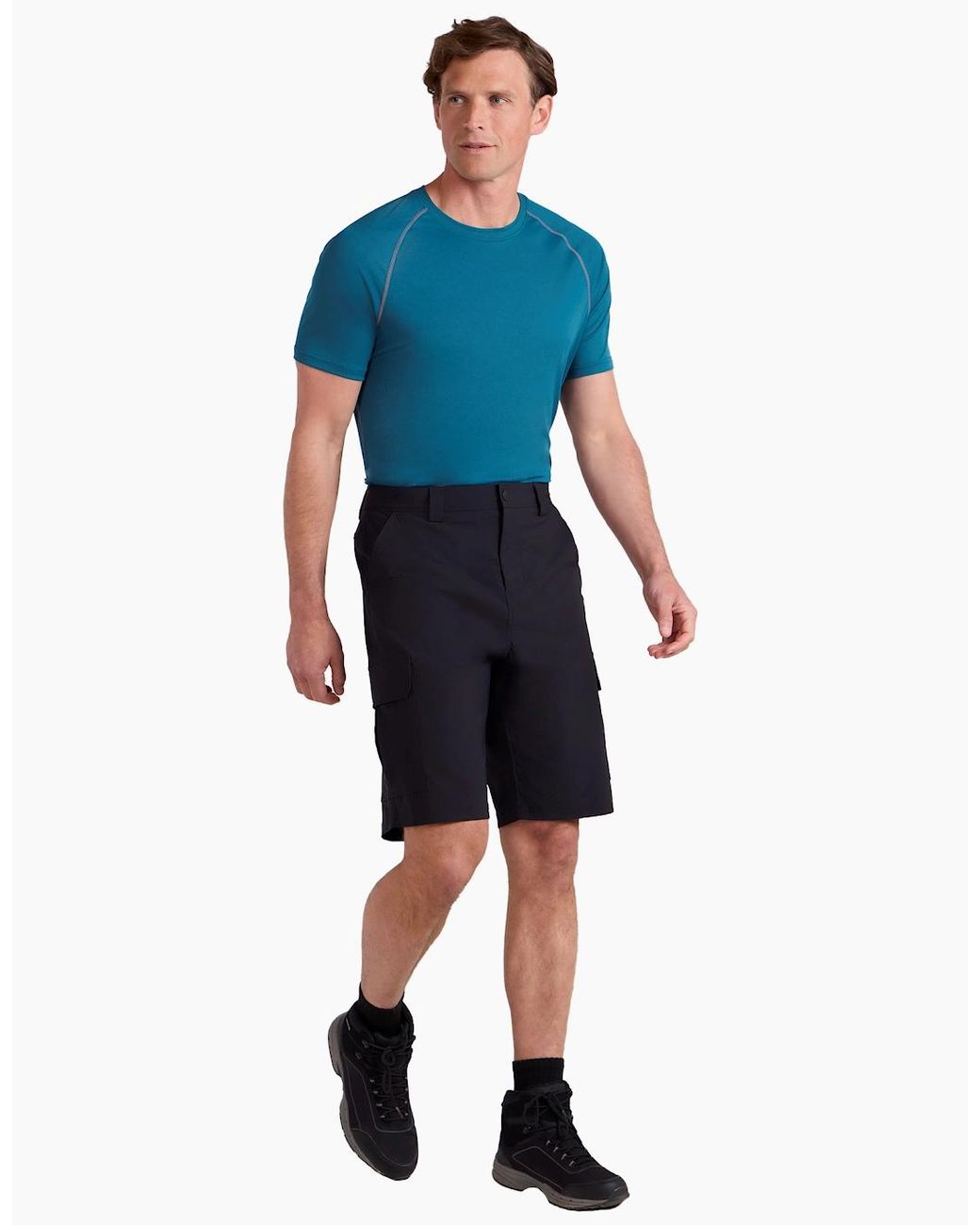 Mountain Warehouse Gray Delta Stretch Cargo Shorts for men