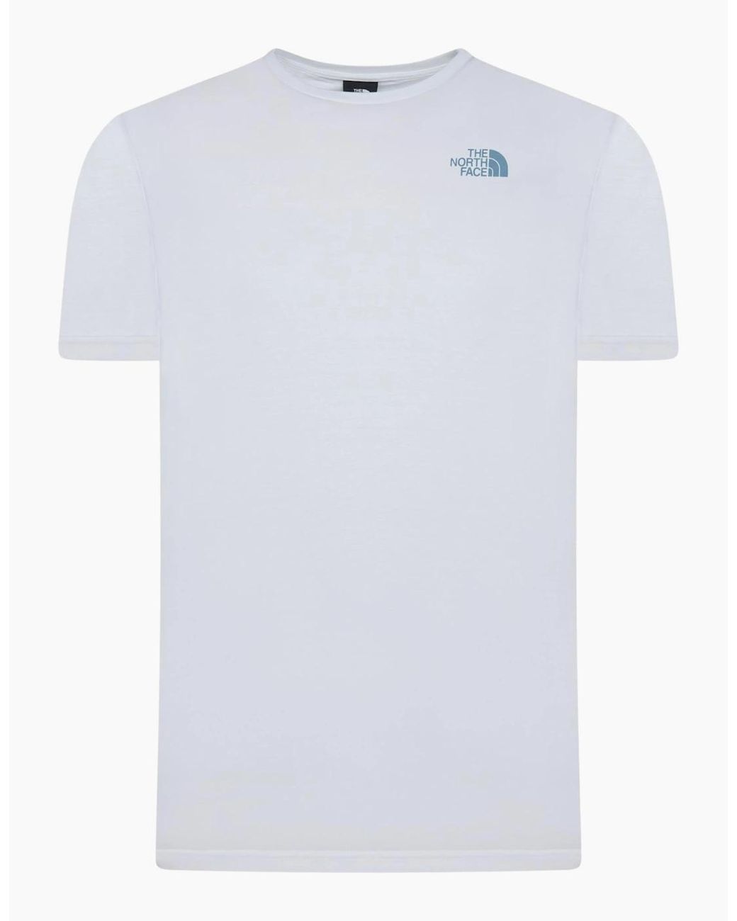 The North Face Blue T Shirt Box Exploration Crew Neck Graphic Print Summer Tee for men