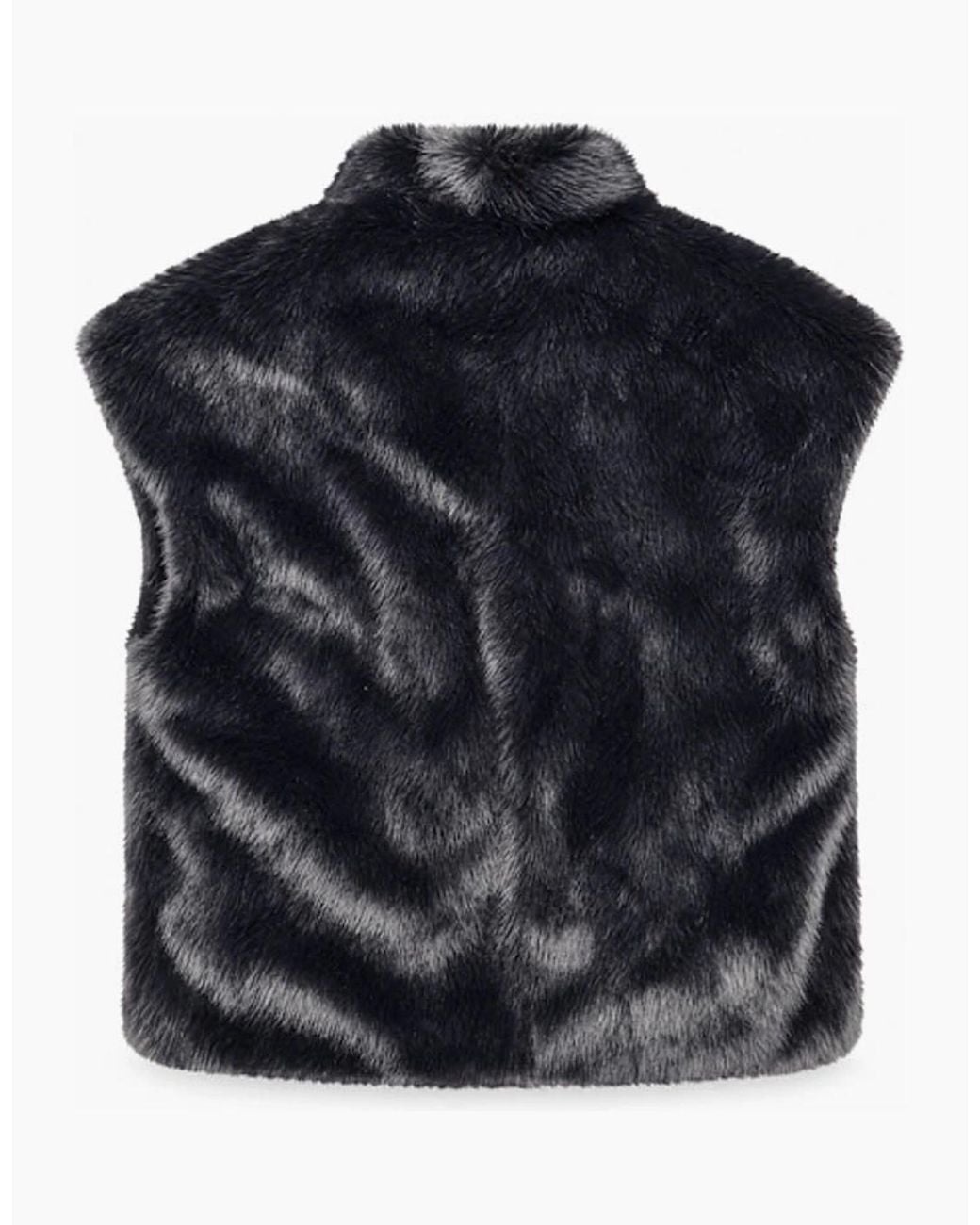 Nooki Design Black Alisha Faux Fur Gilet