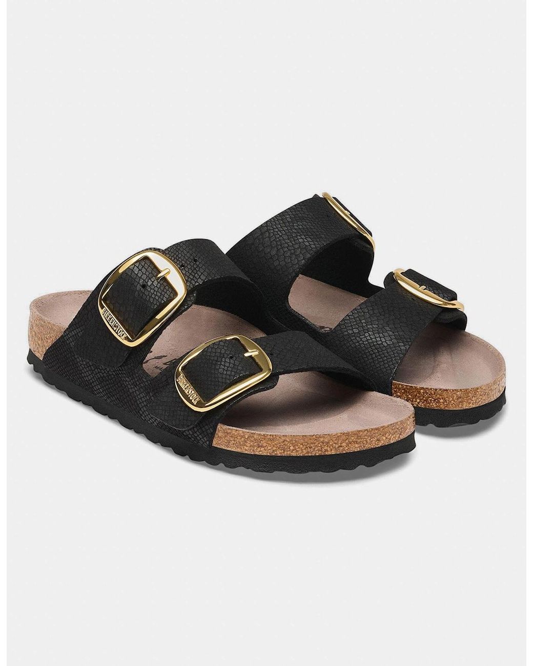 Birkenstock Arizona Black Big Buckle Synthetics Sandals