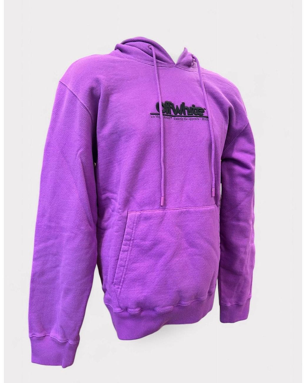 Off-White c/o Virgil Abloh Purple Chunky Logo Slim Hoodie Orchid