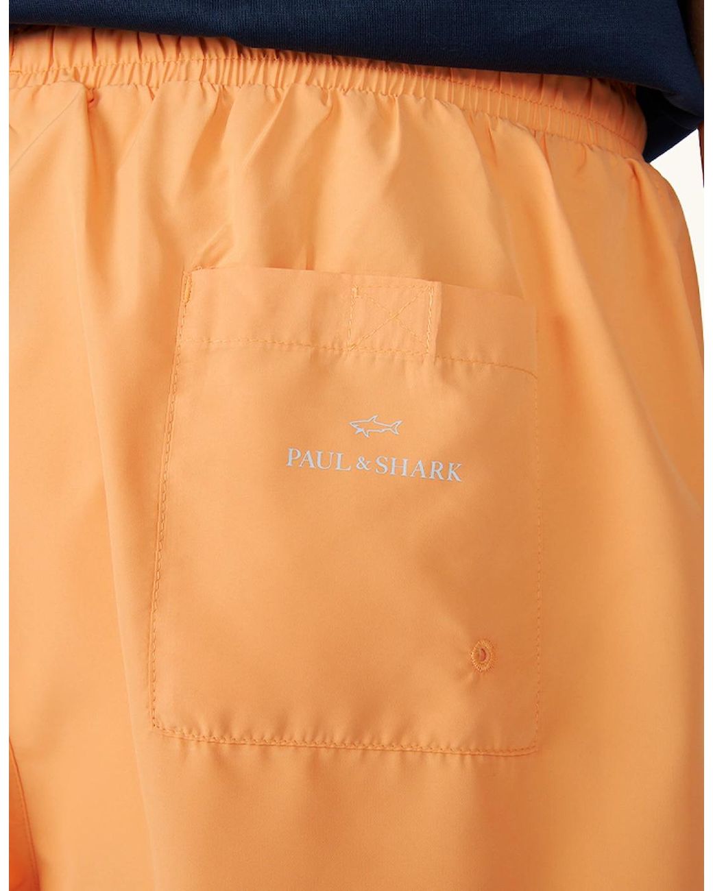 Paul & Shark Blue Portofino Swimwear With Reflective Logo Print for men