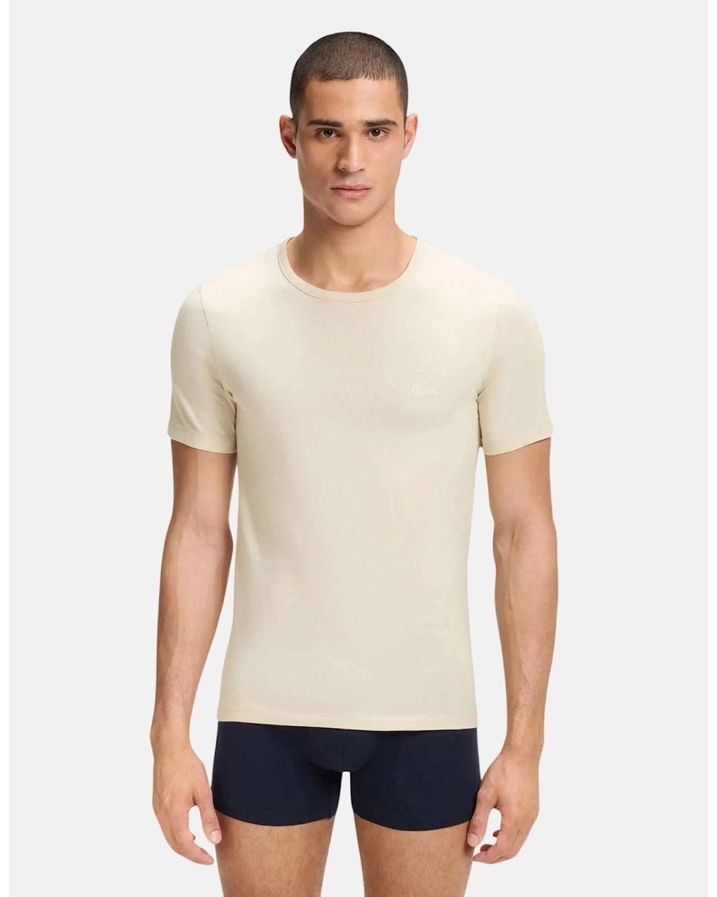 Boss White Boss 3-Pack Cotton T-Shirts for men