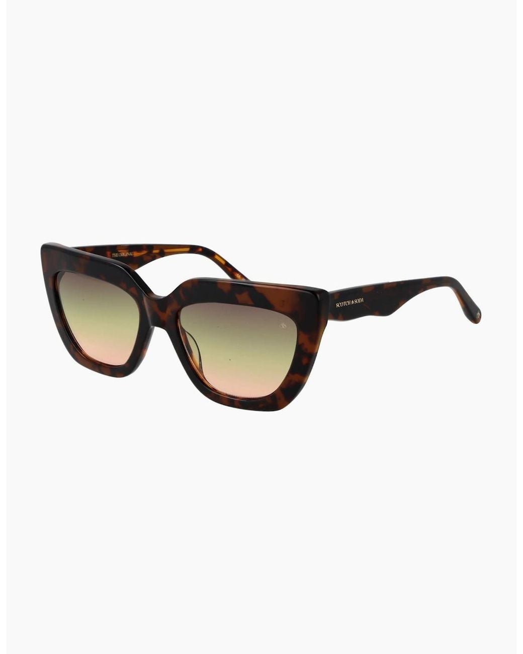 Scotch & Soda Black Sunglasses Ss7036 113 55