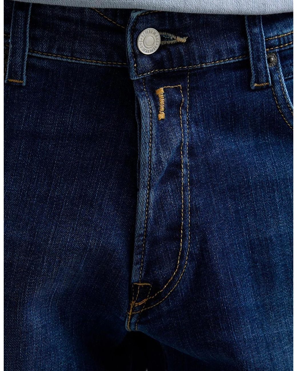 Replay Blue Grover Straight Fit Stretch Denim Shorts M1072.685.192.009 for men