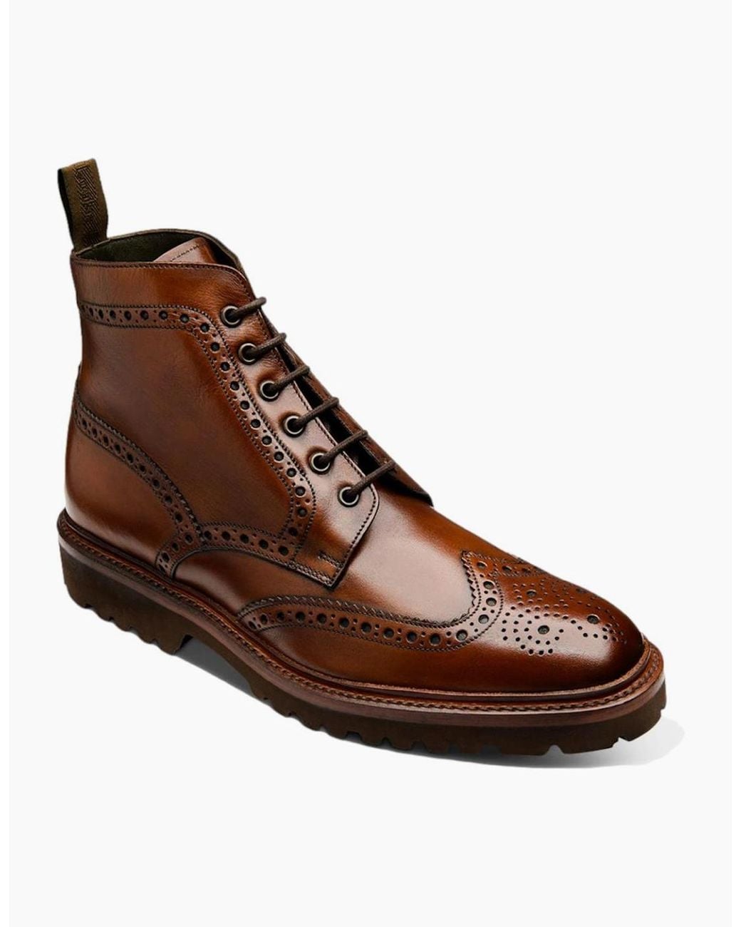 Loake Brown Pegasus Brogue Boot Pegasus Cedar for men