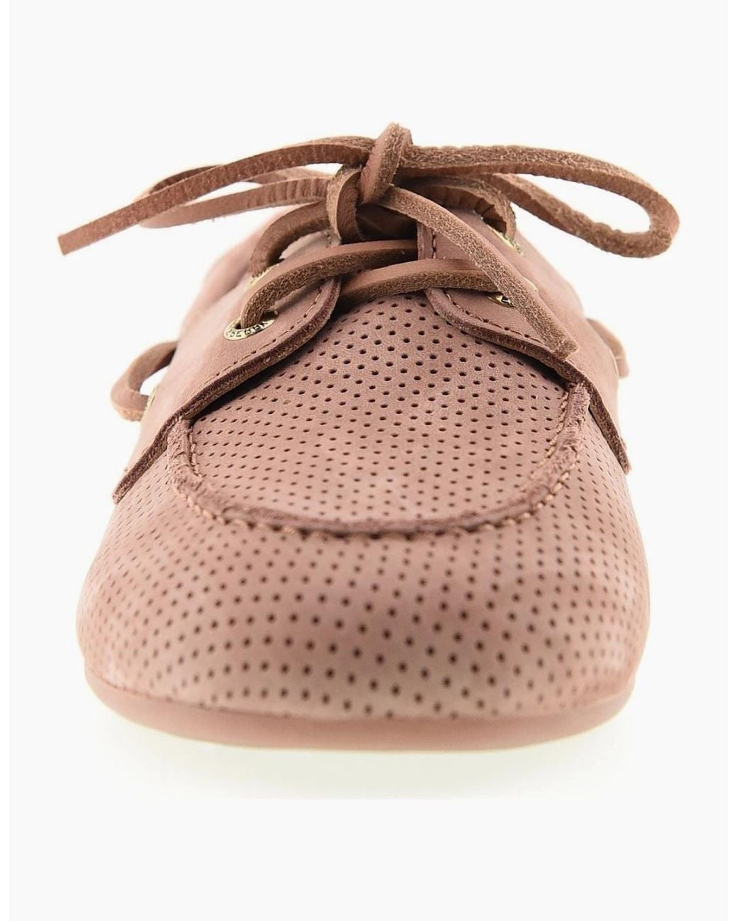 Sperry Top-Sider Pink Sperry Slim Boat Shoe Leather Amaretto Boat Shoes