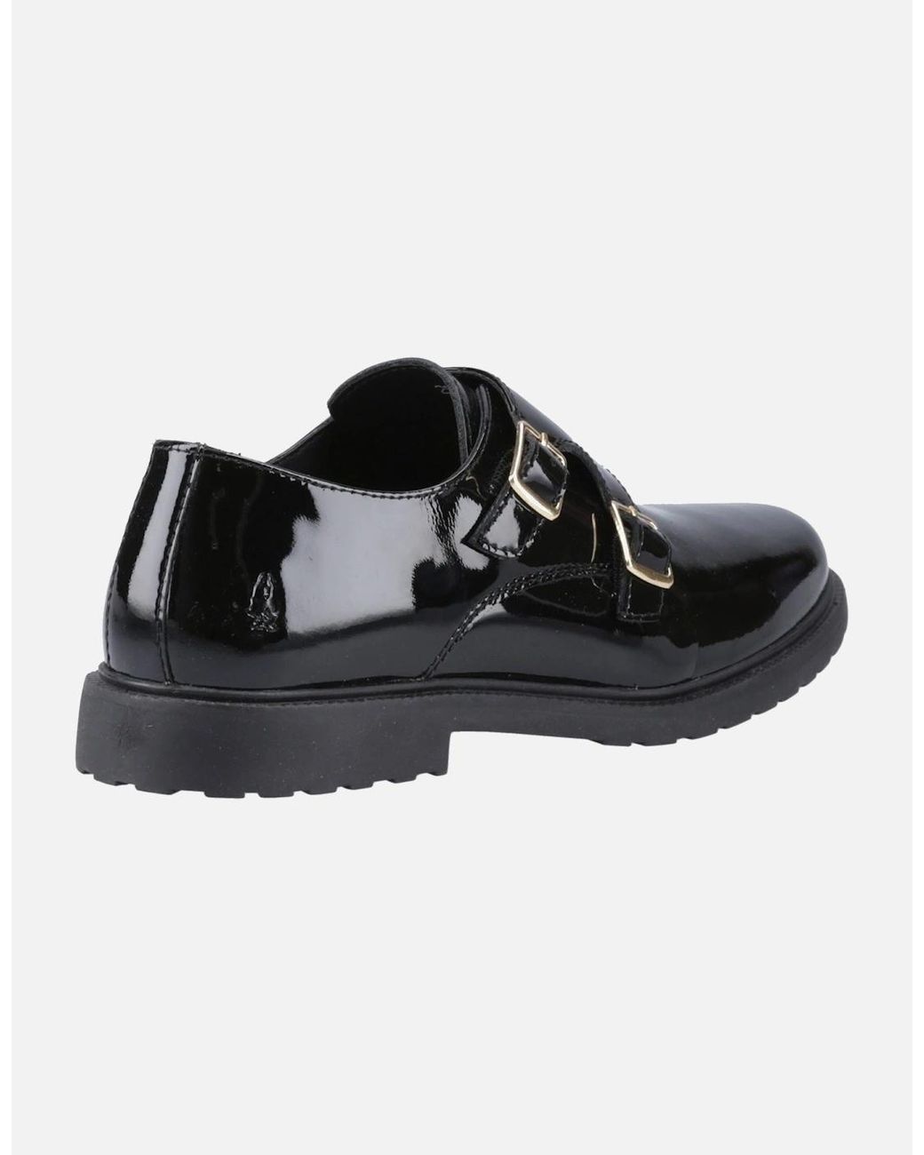 Hush Puppies Black Verity Leather Patent Shoes