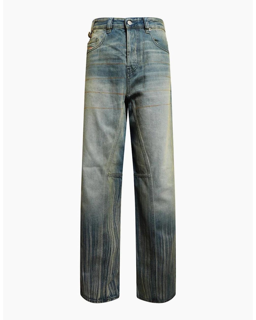 DIESEL Blue 2001 D Macro U Wide Leg Jeans for men