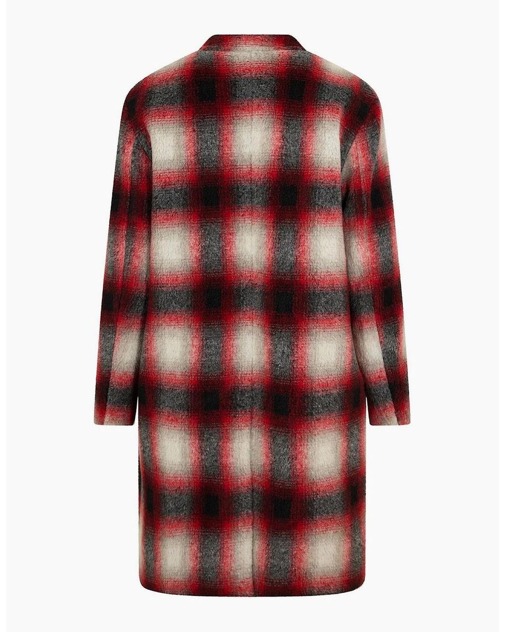 Boss Red Merlon2242 Plaid Patterned Over Coat for men