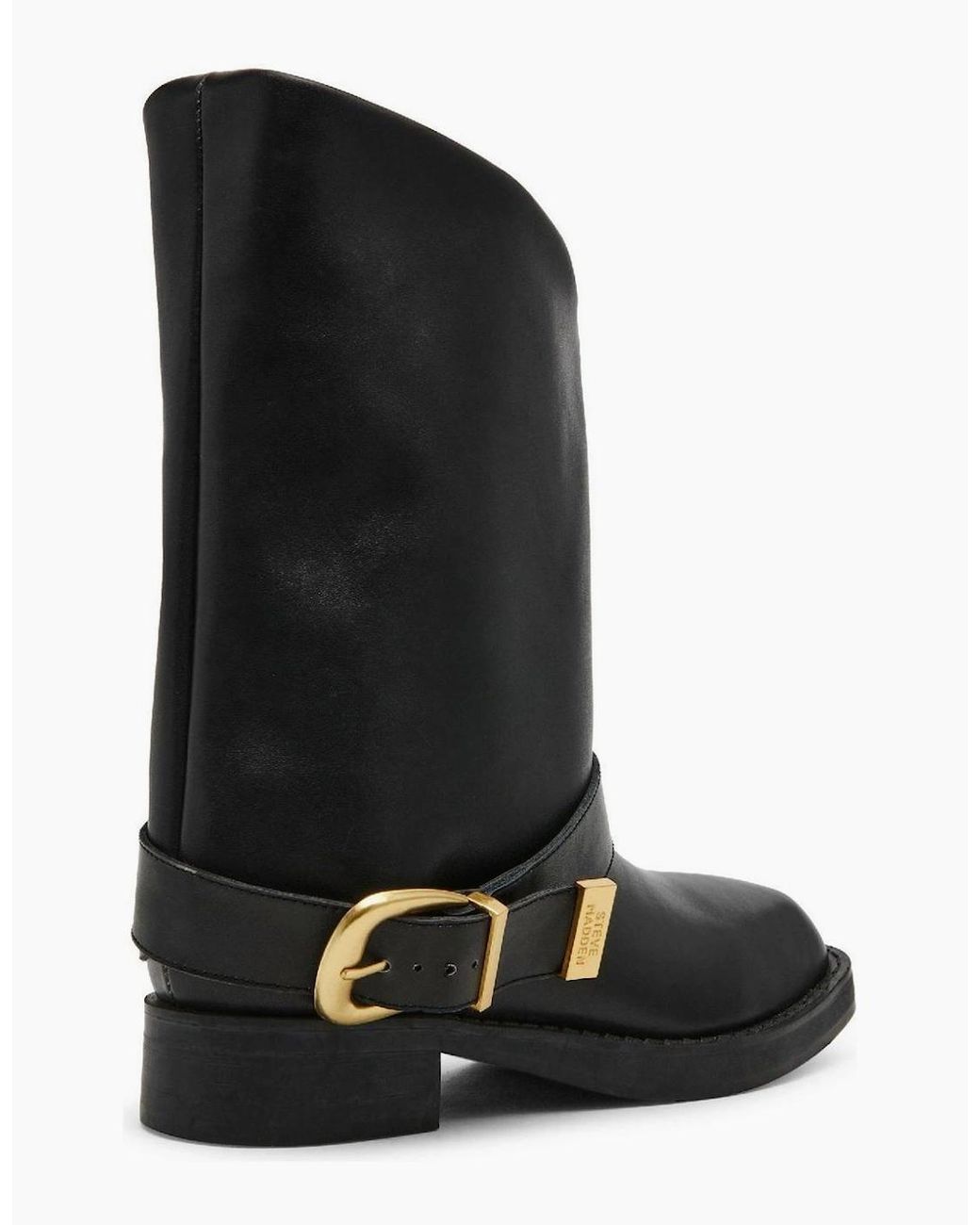 Steve Madden Black Climaxx Low Heel Closed Toe Boots