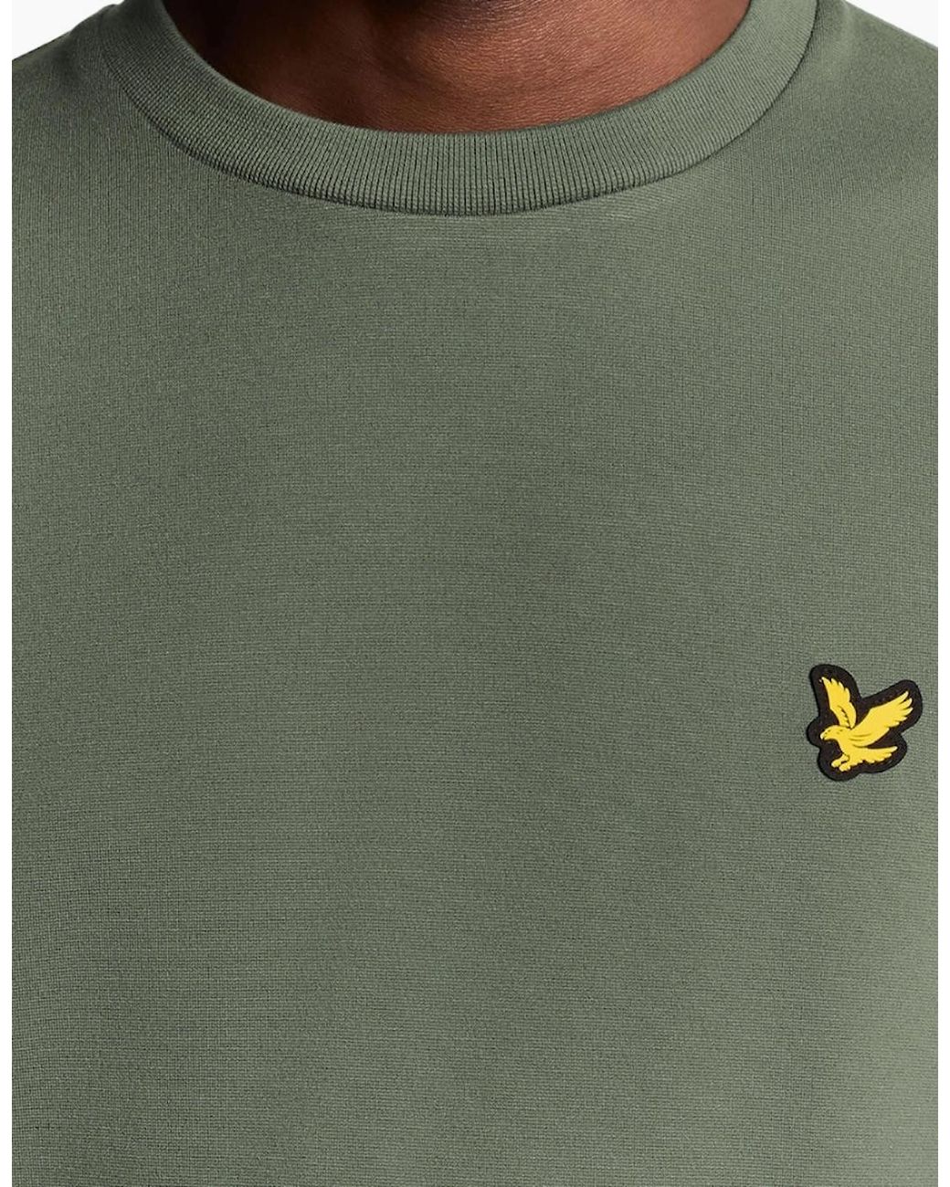 Lyle & Scott Green Lyle & Scott Crew Neck Fly Fleece for men