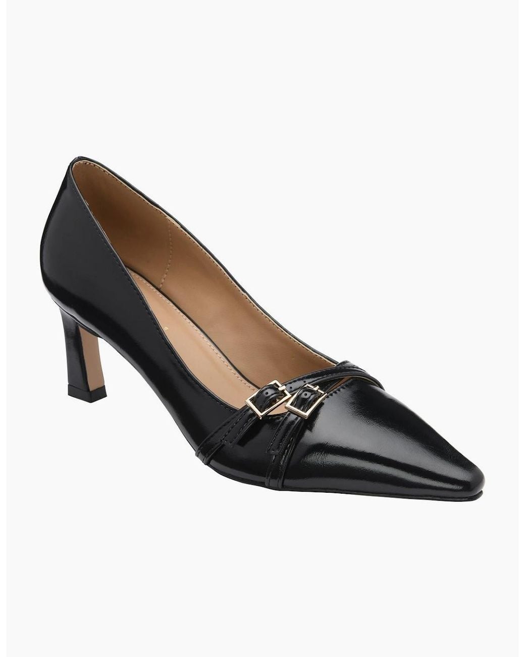 Lotus Black Annalise Court Shoes