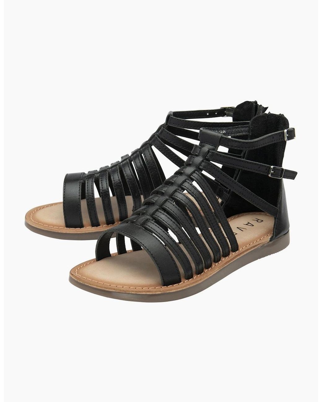 Ravel Black Etton Gladiator Sandals