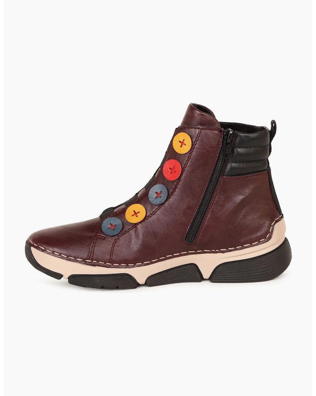 Rieker Brown Settle Ankle Boots