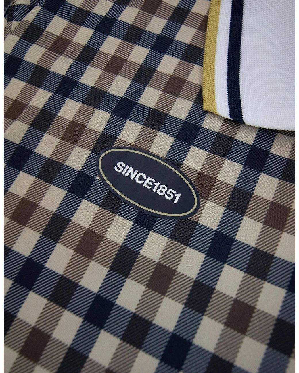 Aquascutum Black Since 1851 Soccer Polo 28 for men