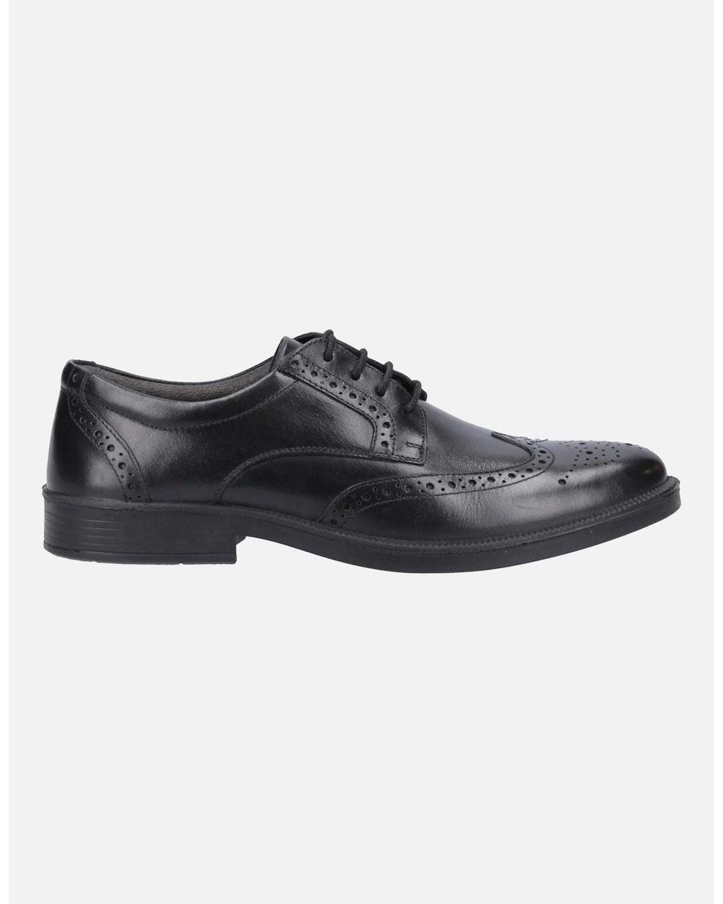 Hush Puppies Black Nolan Brogue for men