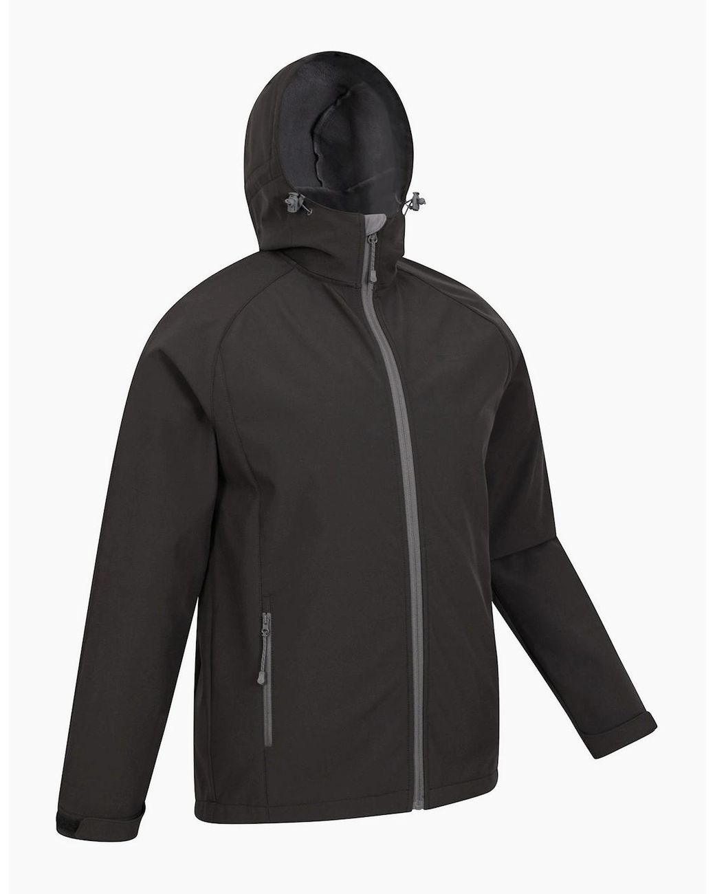 Mountain Warehouse Black Exodus Waterproof Soft Shell Jacket for men