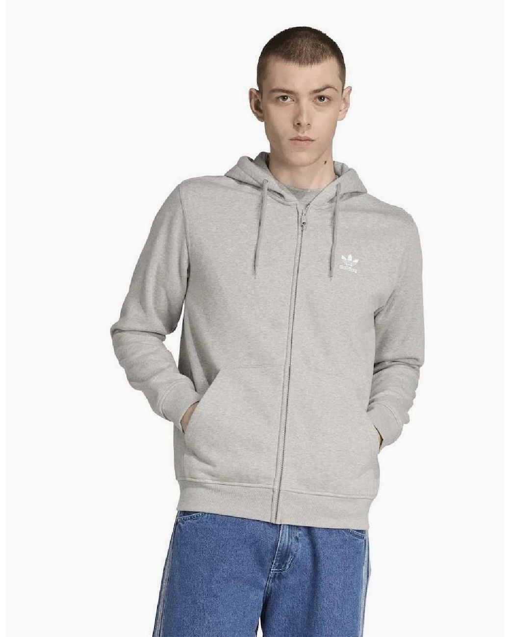 Adidas Originals Gray Trefoil Esnt for men