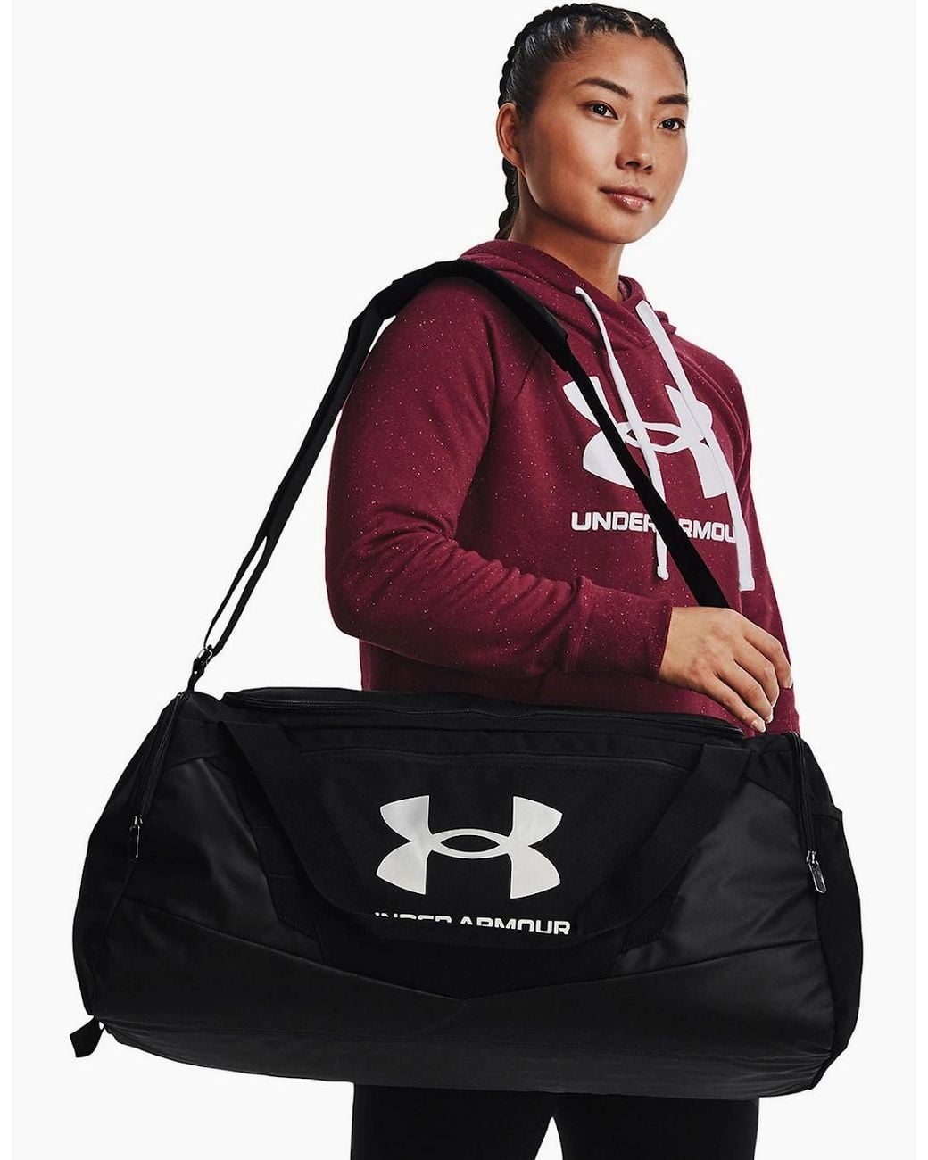 Under Armour Black Undeniable 5.0 Camouflage Duffle Bag for men