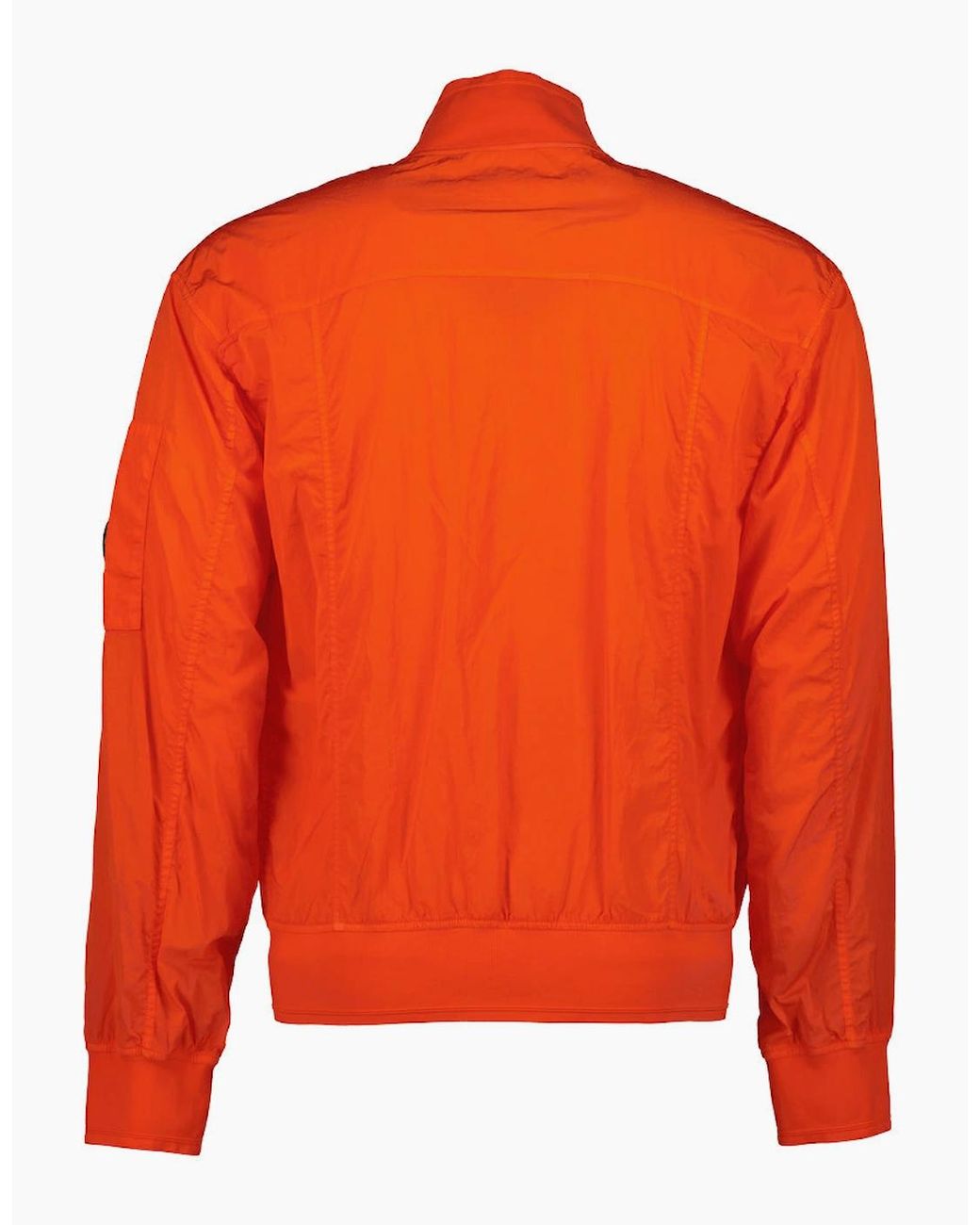 C P Company Orange Chrome-R Lens Bomber Jacket for men