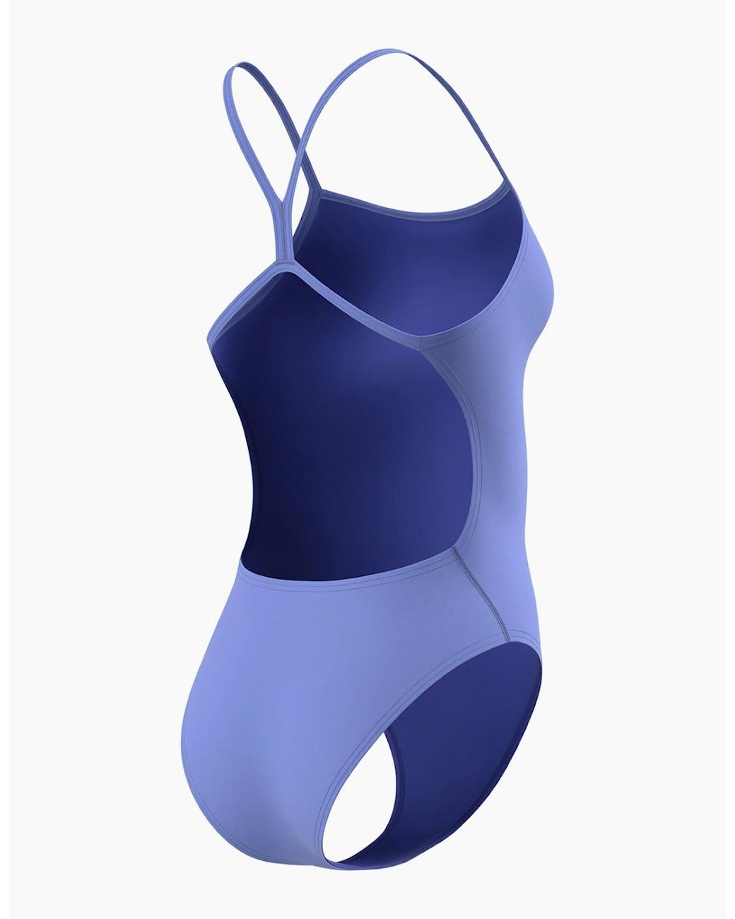 Speedo Blue Ladies 2.0 Solid V-Cut One Piece Swimsuit