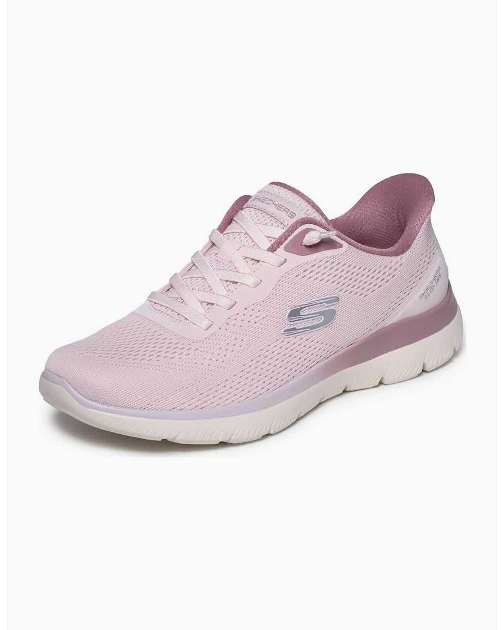 Skechers Pink Summits Sweet Skies Mauve Mesh/ Trim Trainers