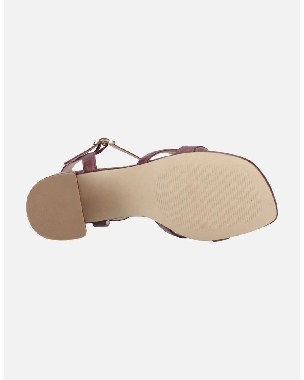 Hush Puppies Pink Nalani Leather Bordeaux Sandals